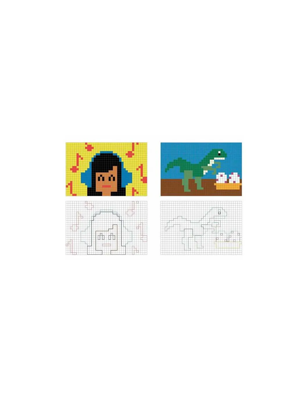 Mes grands coloriages Pixels 2 - Auzou