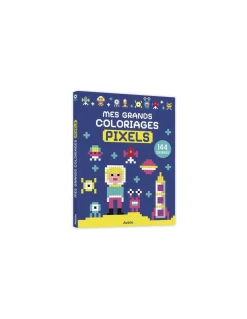 Mes grands coloriages Pixels - Auzou