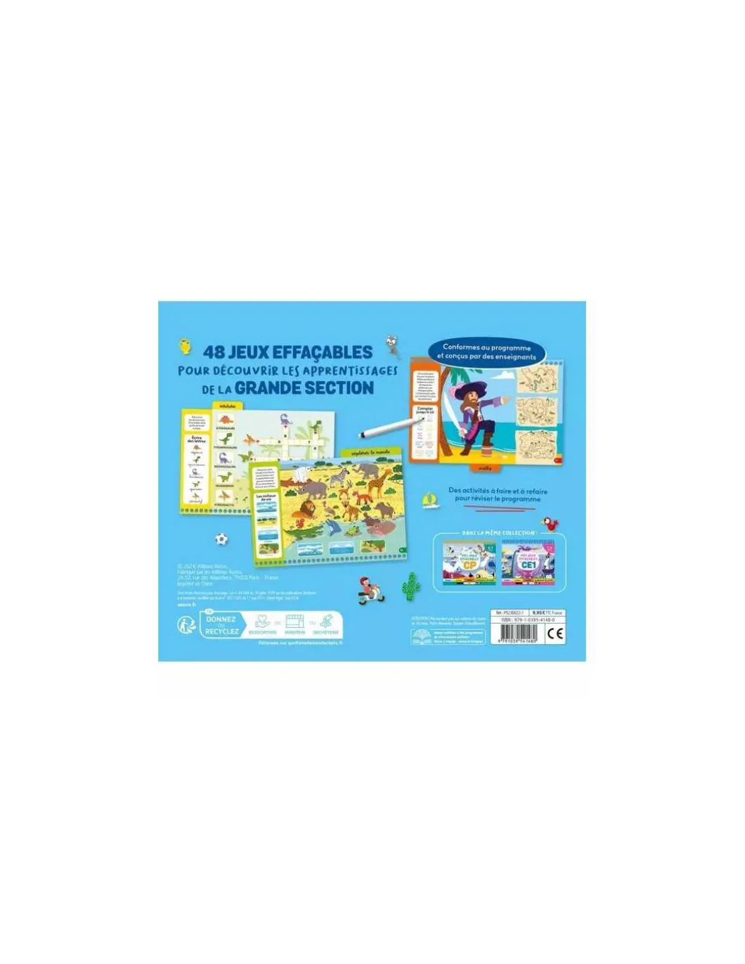 Mes jeux effaçables de Grande Section - Auzou