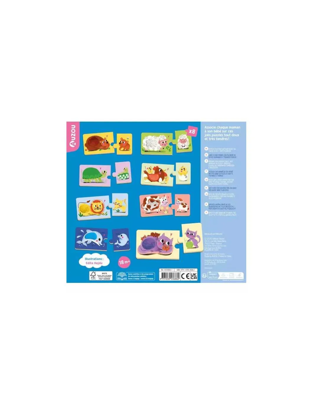 Mes premiers puzzle duo à toucher - Auzou