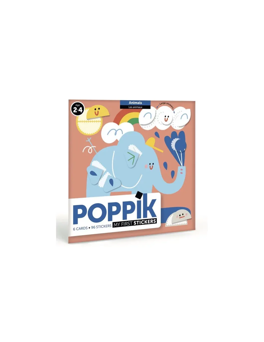 Mes premiers stickers Les animaux - Poppik