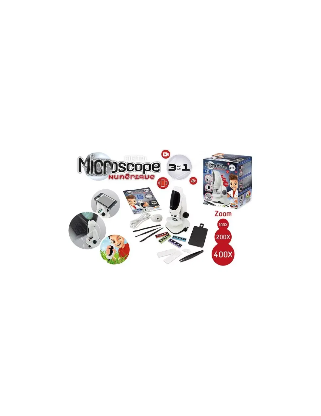Microscope vidéo 3 en 1 - Buki