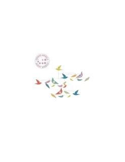 Mobile en papier oiseaux multicolores - Djeco