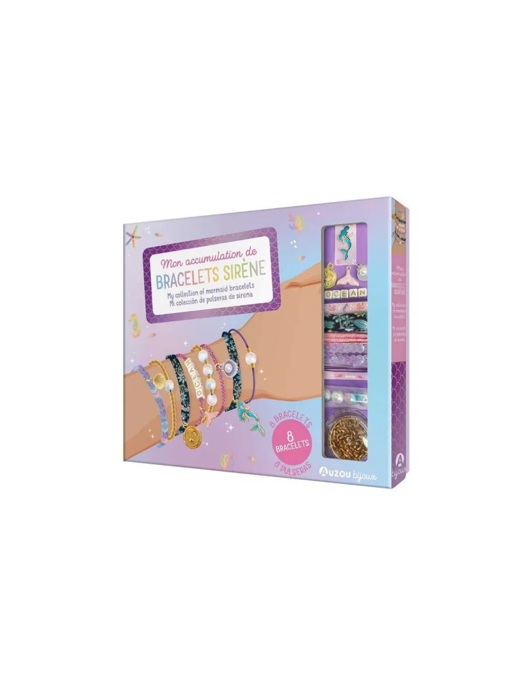 Mon accumulation de bracelets sirène - Auzou