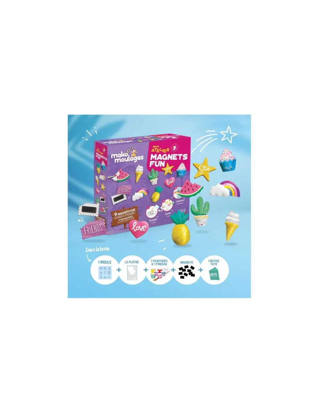 Mon atelier Magnets fun - Mako Moulages
