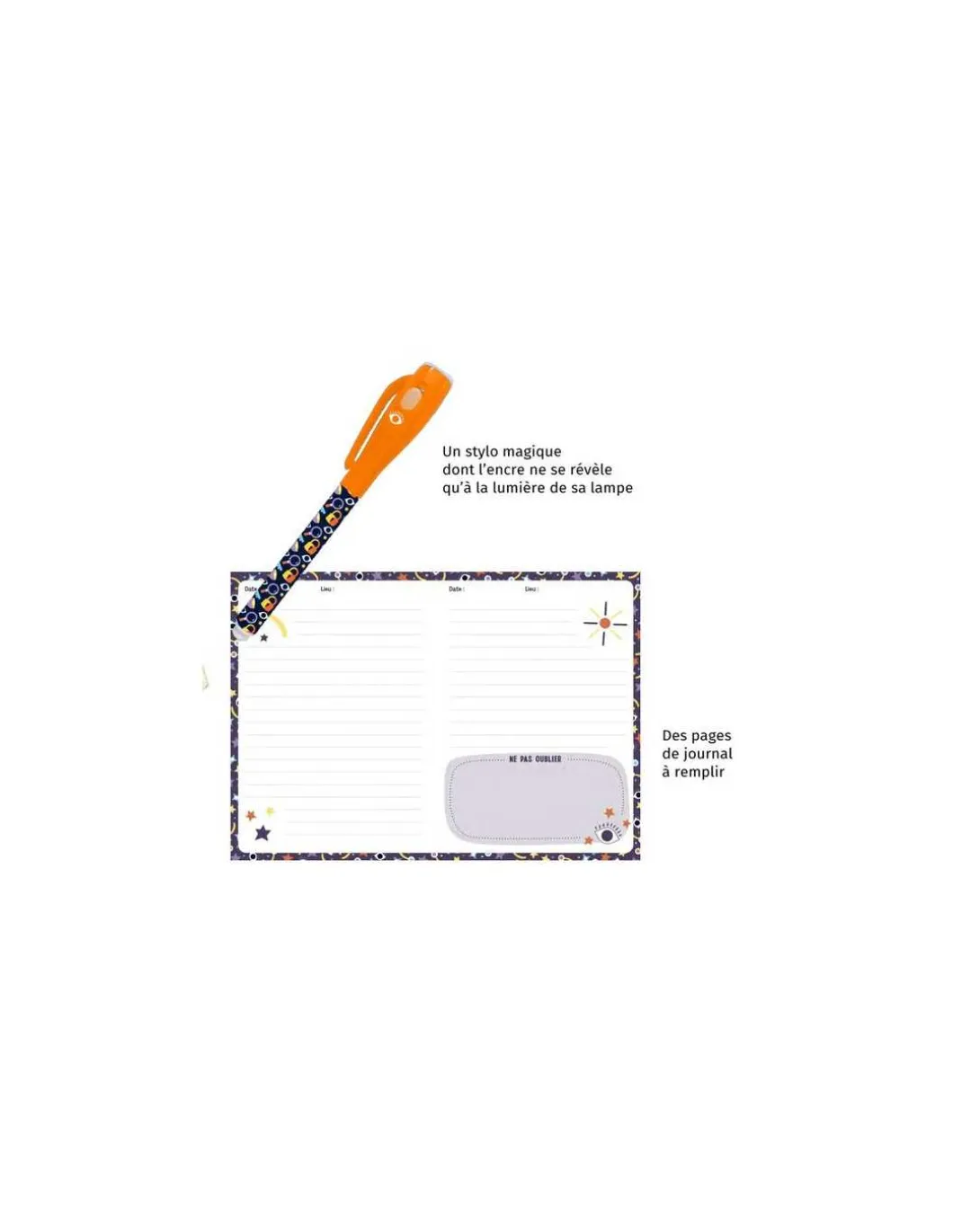 Mon carnet top secret encre invisible - Auzou