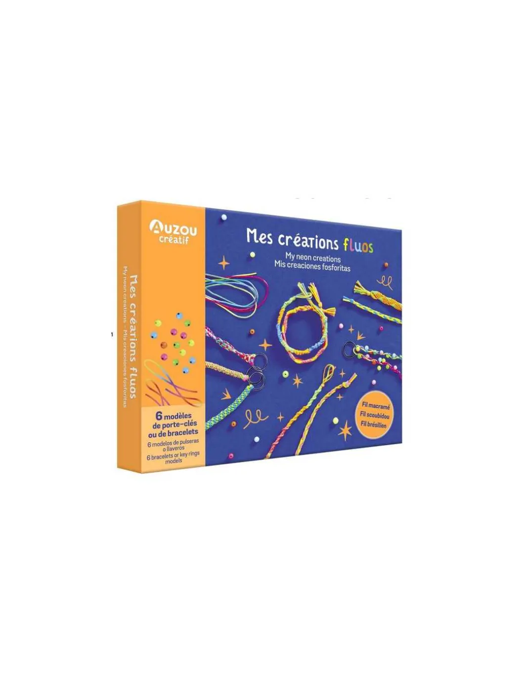 Mon coffret d'artiste mes créations fluos - Auzou