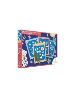 Mon coffret d'artiste tableaux fleuris cyanotypes - Auzou