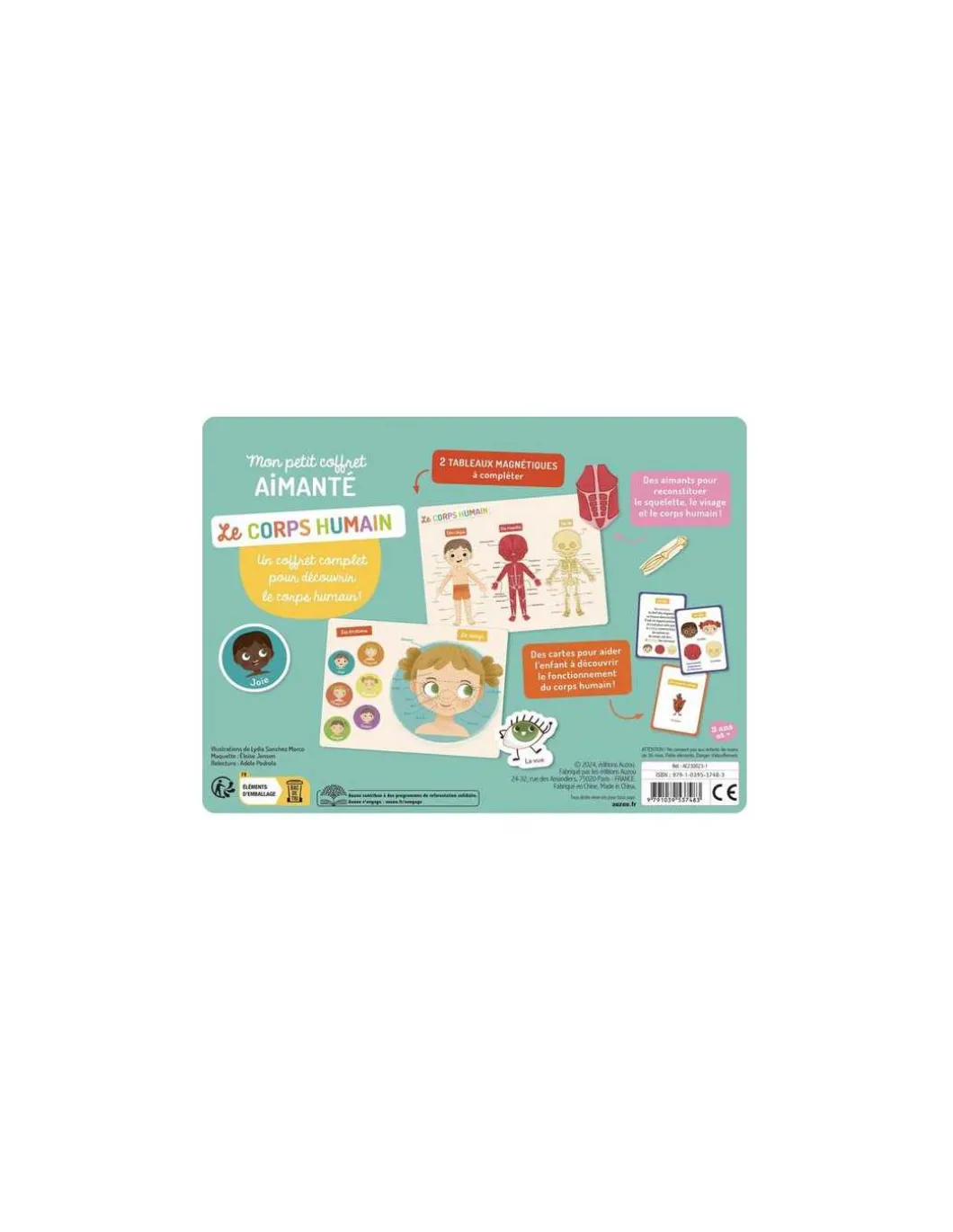 Mon petit coffret aimanté le corps humain - Auzou