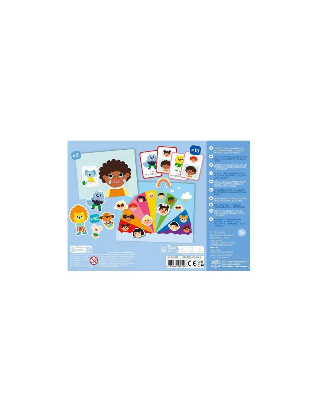 Mon petit coffret aimanté Les émotions - Auzou