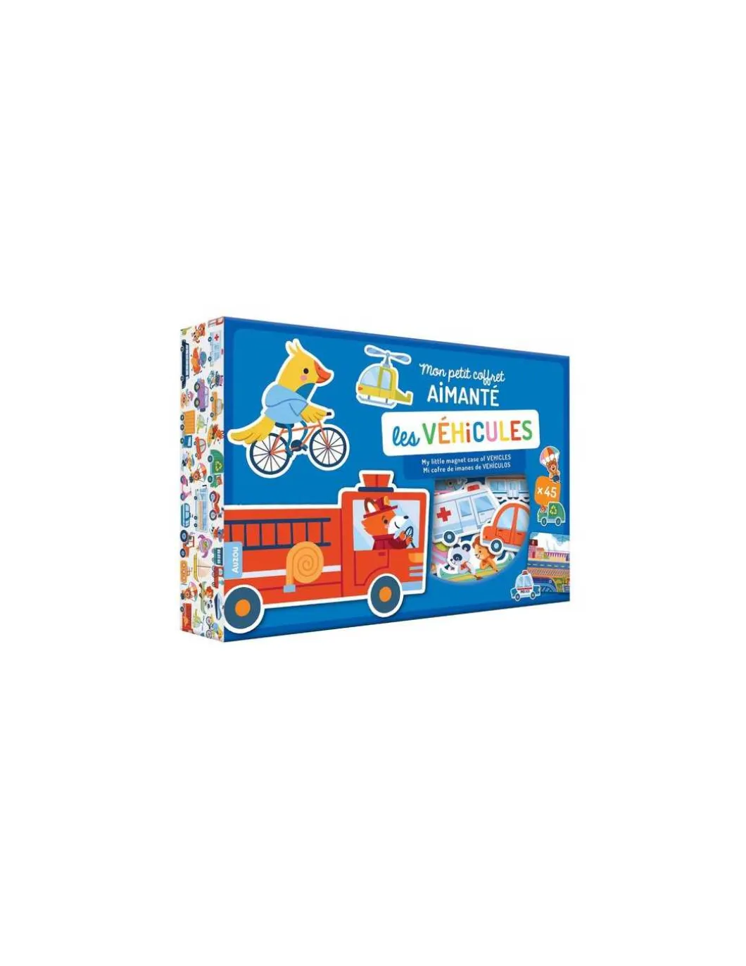 Mon petit coffret aimanté les véhicules - Auzou
