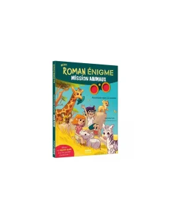 Mon roman énigme - mission animaux - aventures dans la savane - Auzou