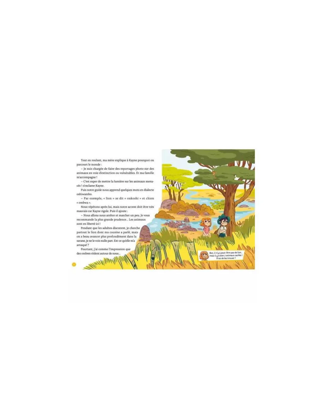 Mon roman énigme - mission animaux - aventures dans la savane - Auzou