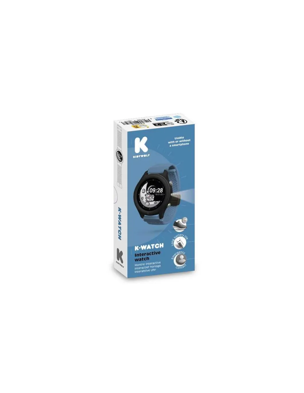 Montre connectée K-Watch bleue - Kidywolf
