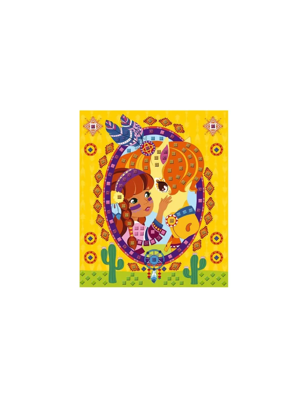 Mosaïque en mousse poneys et licornes - Les ateliers du calme Janod