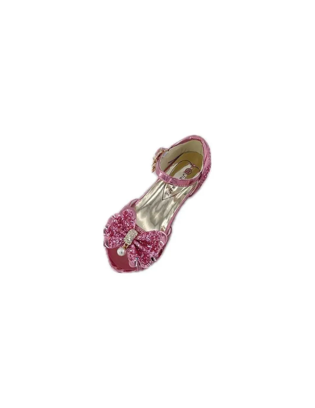 Mules à Nœuds et Paillette Rose 5 - 7 ans - Labay