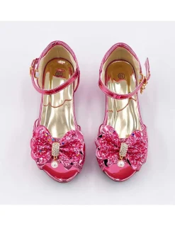 Mules à Nœuds et Paillette Rose 3 - 4 ans - Labay