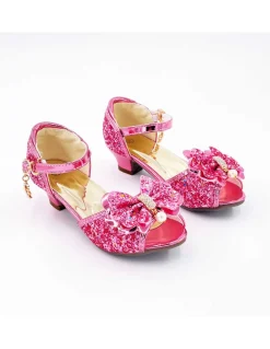 Mules à Nœuds et Paillette Rose 3 - 4 ans - Labay