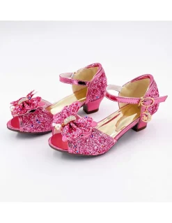Mules à Nœuds et Paillette Rose 3 - 4 ans - Labay