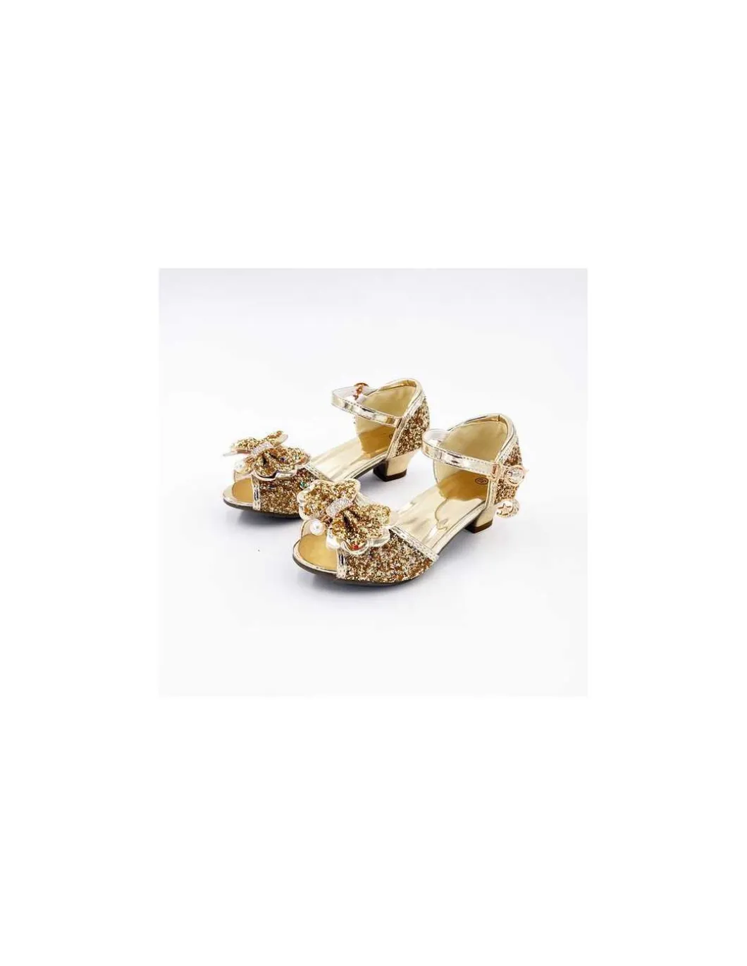 Mules à Nœuds et Paillette dorée 5 - 7 ans - Labay