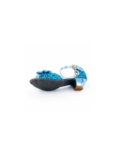 Mules à Nœuds et Paillette Bleu 3 - 4 ans - Labay