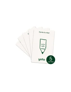 Pack de 5 cartes à créer - Yoto