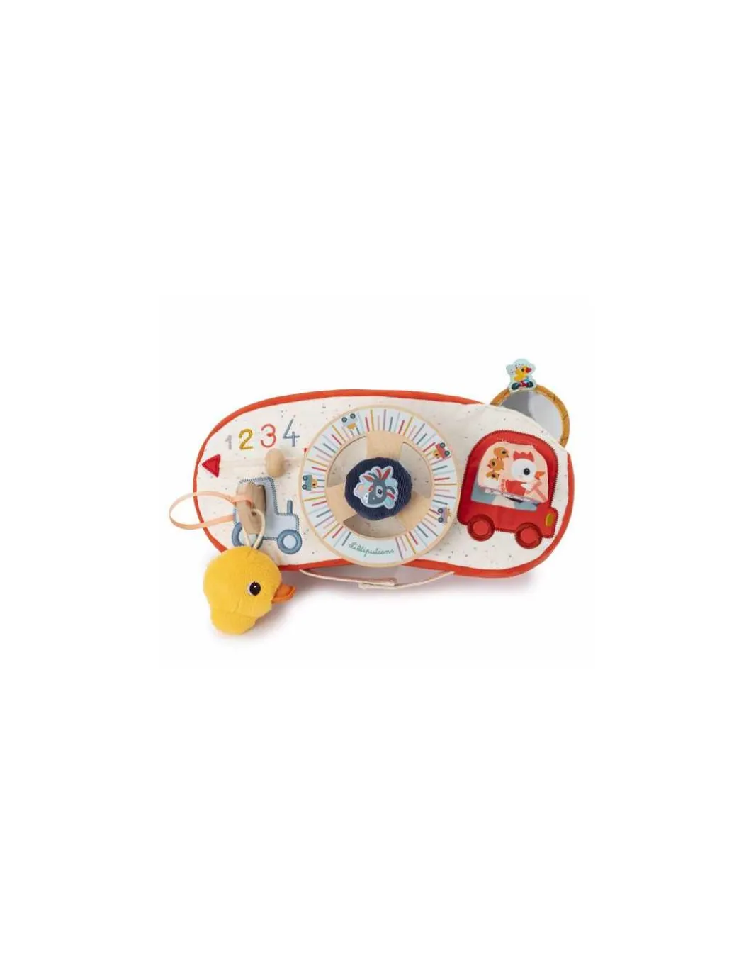 Panneau d’activités en voiture ferme - Lilliputiens