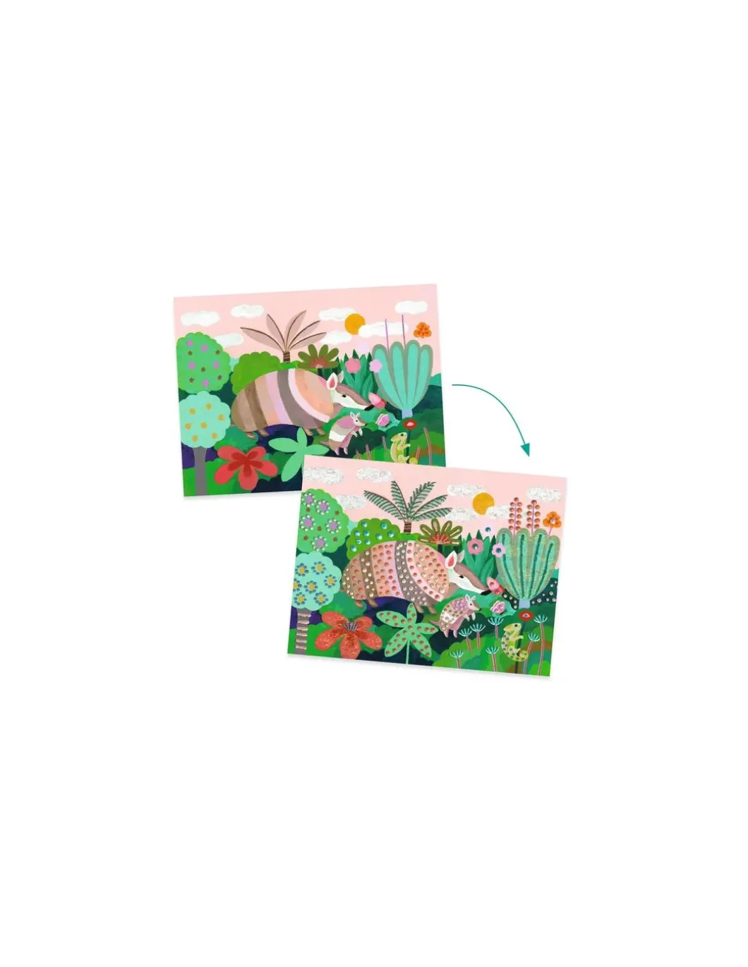 Peinture 3D Forêt tropicale - Djeco