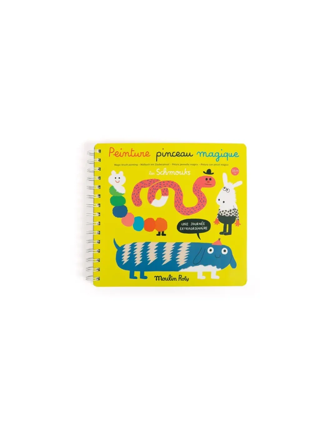 Peinture pinceau magique Les Schmouks - Moulin Roty