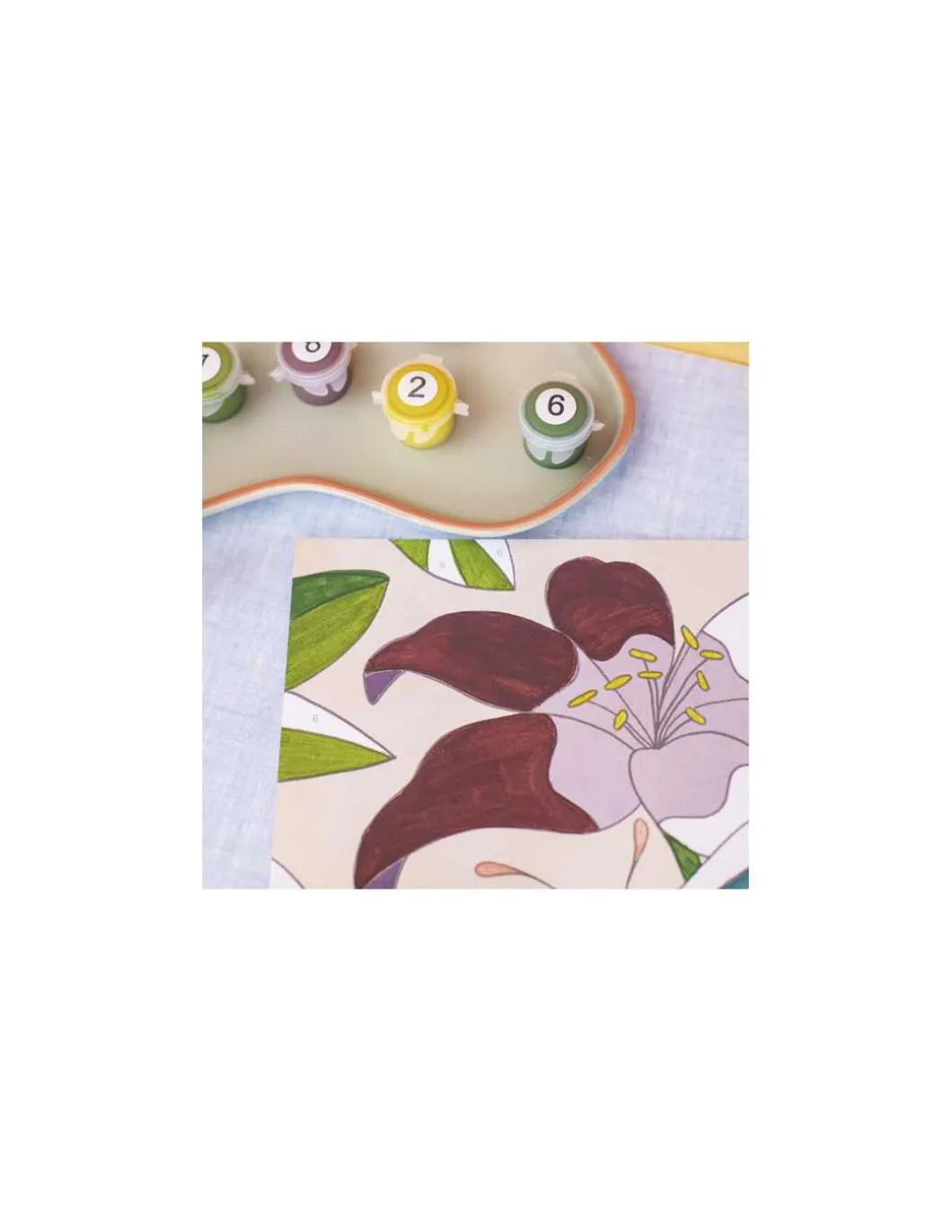 Peintures au numéro Les Rosalies - Moulin Roty