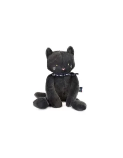 Peluche Chat Méloé 37 cm Anthracite - Maïlou Tradition