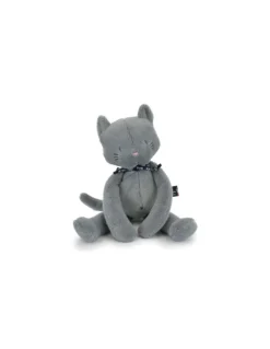 Peluche Chat Méloé 37 cm bleu gris - Maïlou Tradition