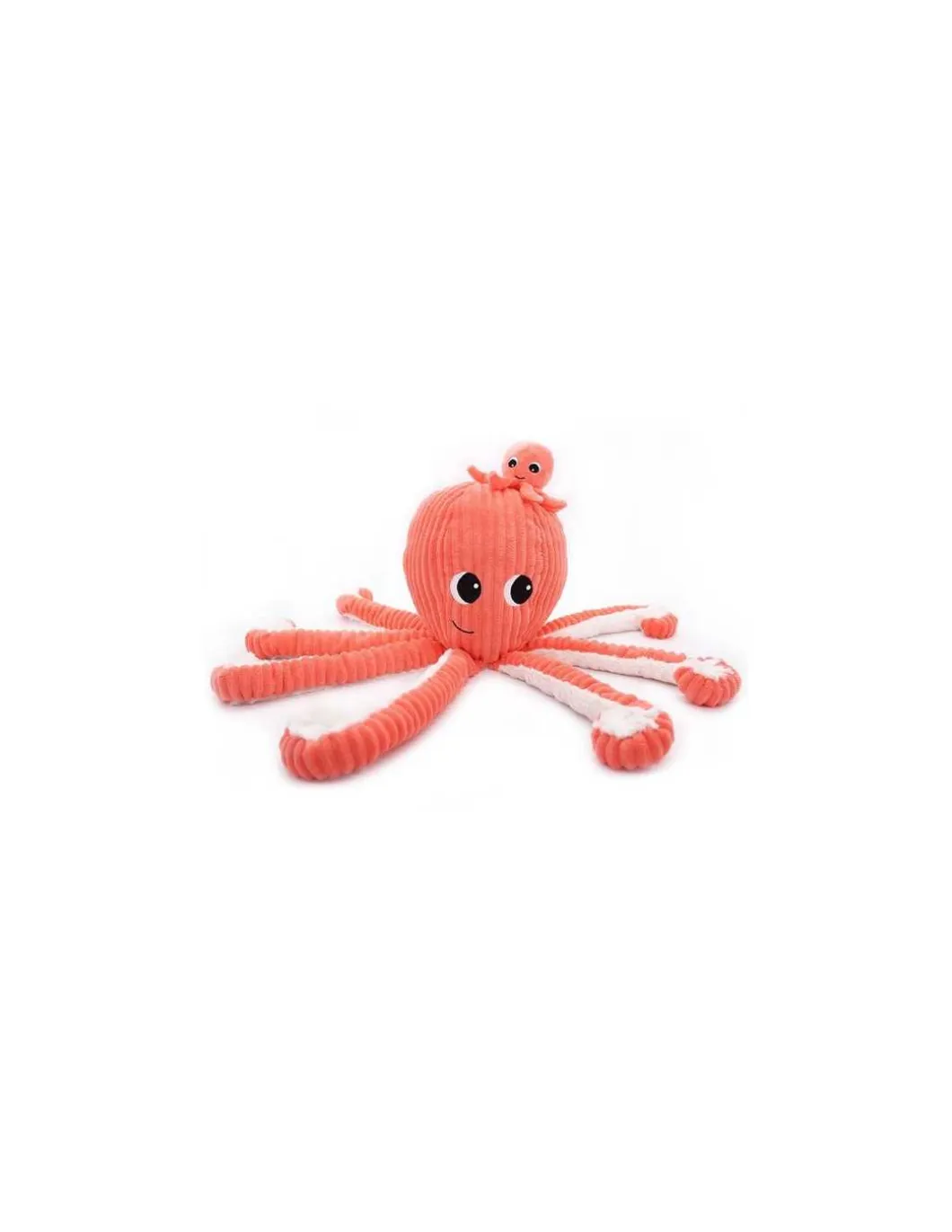 Peluche Filou la pieuvre corail - Les Ptipotos by Déglingos