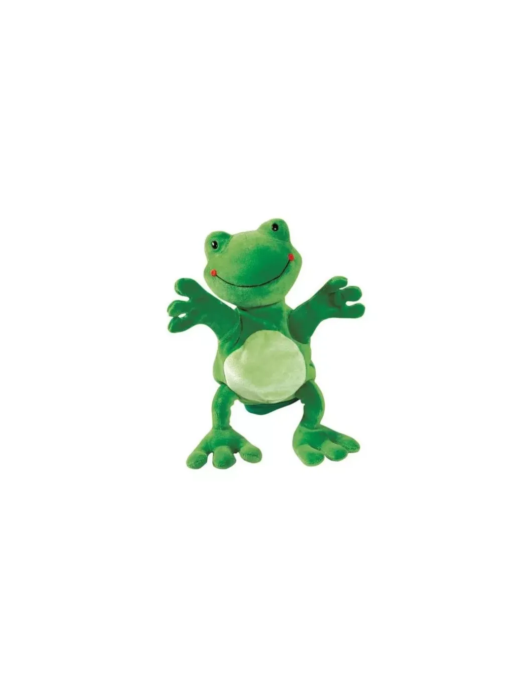 Peluche gant marionnette grenouille