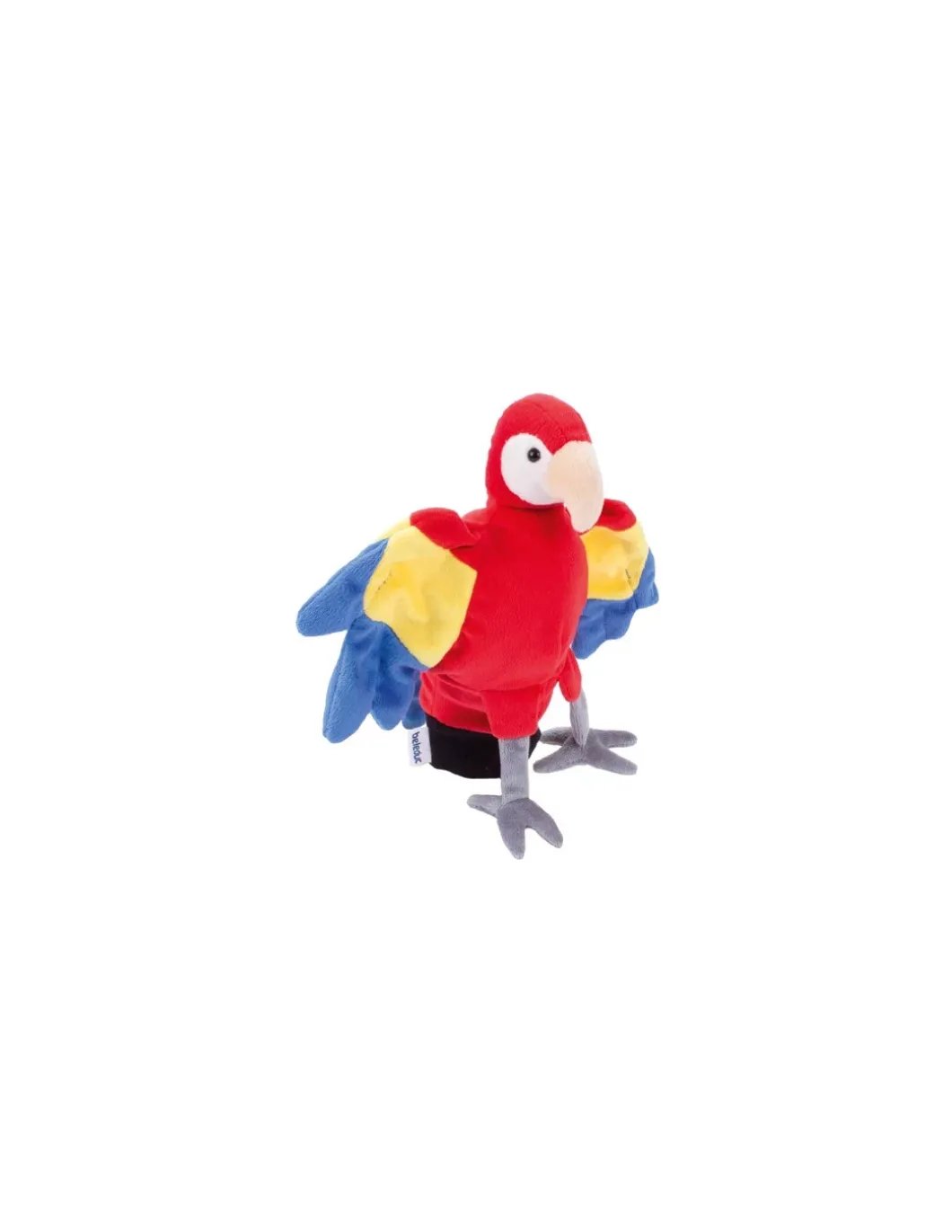 Peluche gant marionnette perroquet