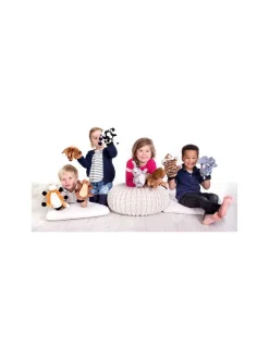 Peluche gant marionnette lapin