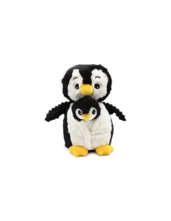 Peluche Iglou le pingouin maman et bébé noir - Les Ptipotos by Déglingos