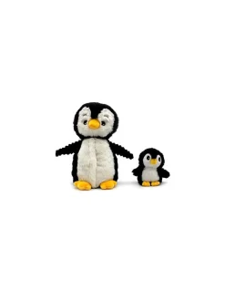 Peluche Iglou le pingouin maman et bébé noir - Les Ptipotos by Déglingos