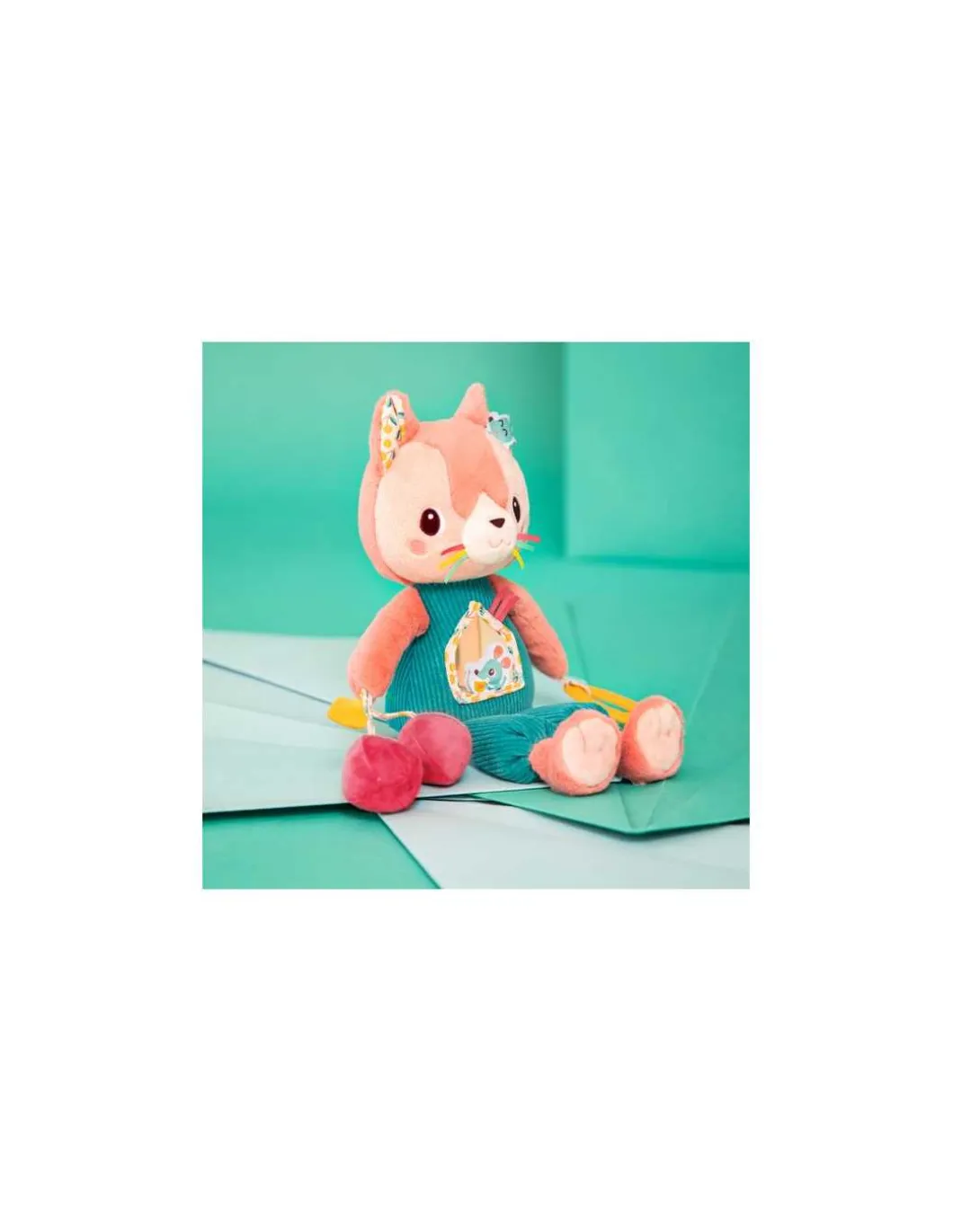 Peluche Jeanne chat multi-activités - Lilliputiens