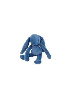 Peluche Lapin Méloé 37 cm bleu intense - Maïlou Tradition