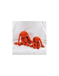 Peluche Lapin Méloé 37 cm potiron - Maïlou Tradition