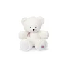Peluche L'ours français 35 cm blanc flocon
