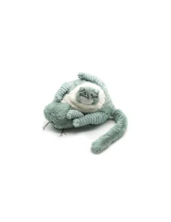 Peluche Miaou le chat maman et bébé vert menthe - Les Ptipotos by Déglingos