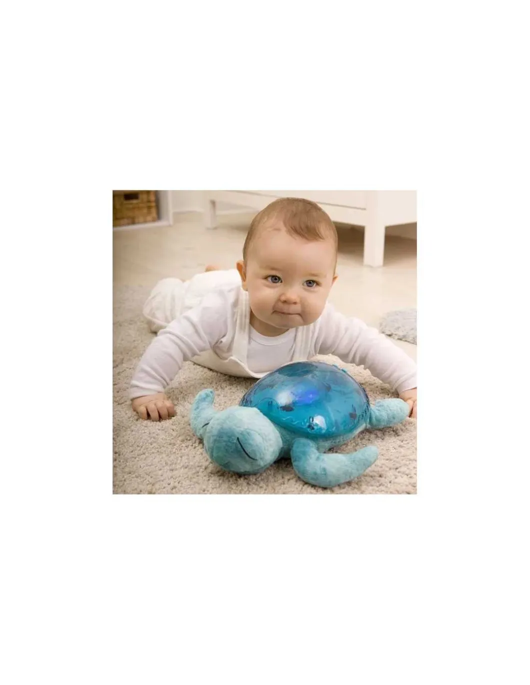 Peluche musicale à projections Tranquil turtle aqua rechargeable - Cloud b