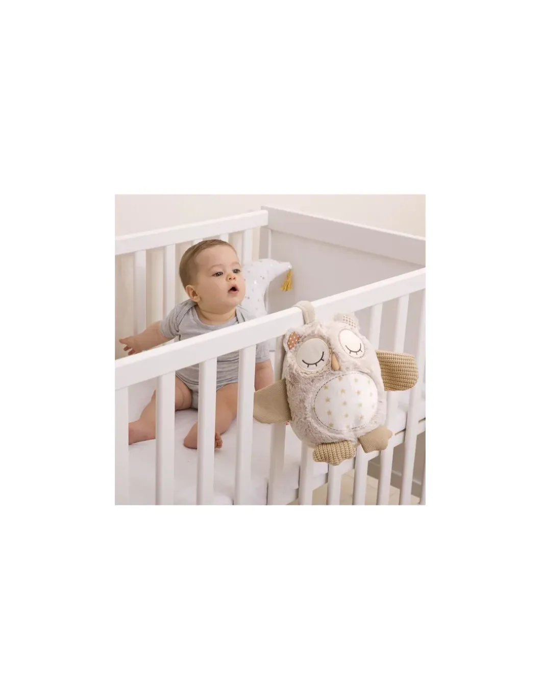 Peluche musicale chouette avec détecteur de pleurs - Cloud b
