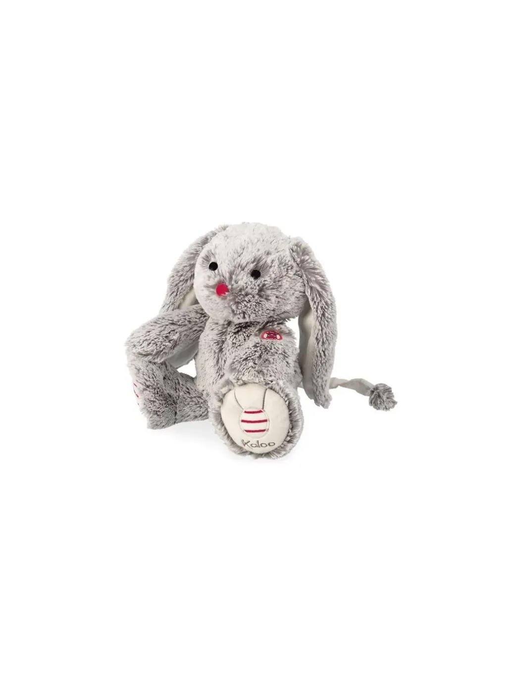Peluche musicale Léo le lapin - Rouge Kaloo