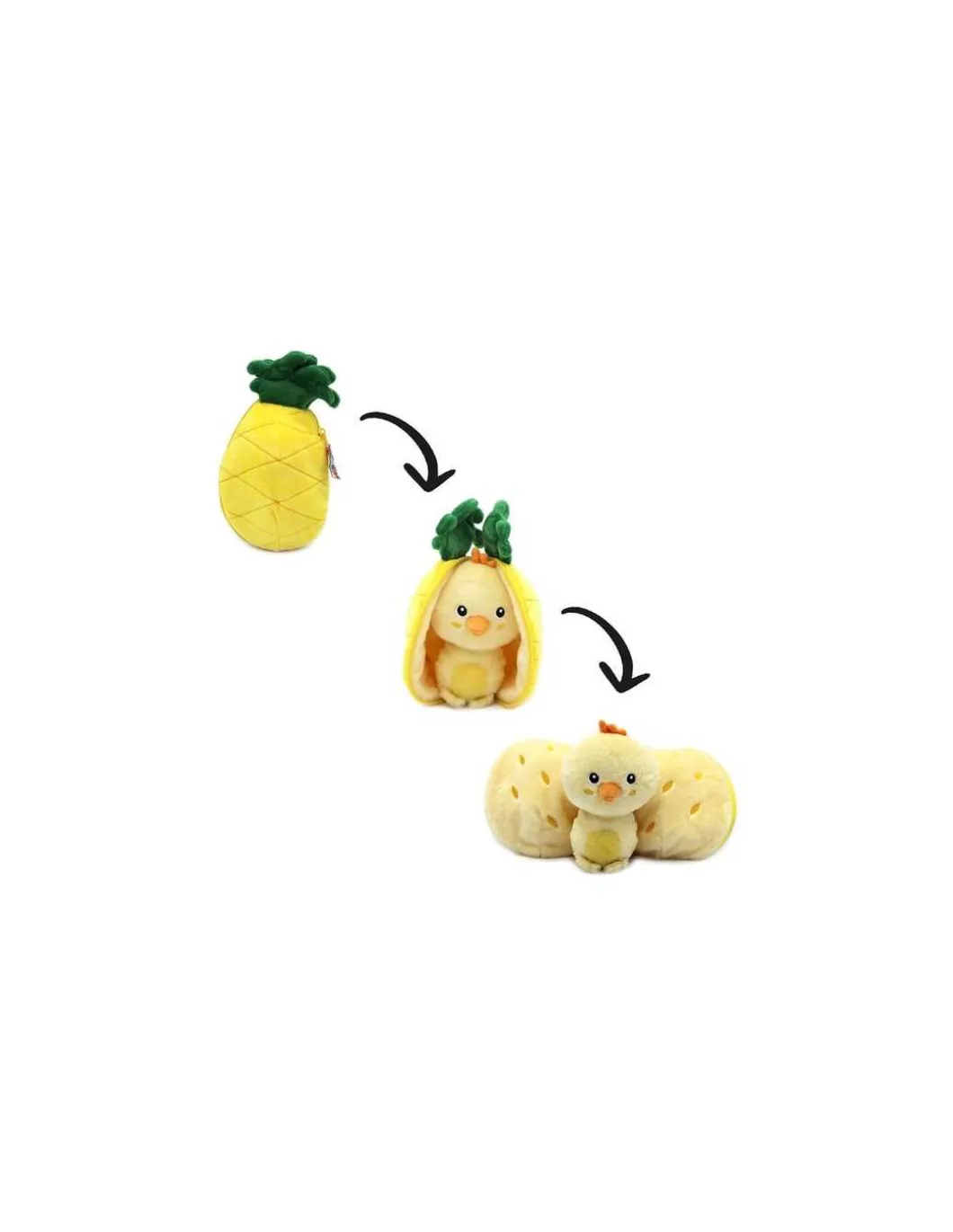 Peluche Nugget le poussin ananas - Flipetz by Déglingos