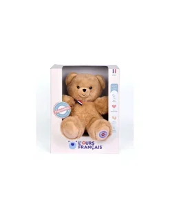 Peluche petit ours beige L'ours français 25 cm