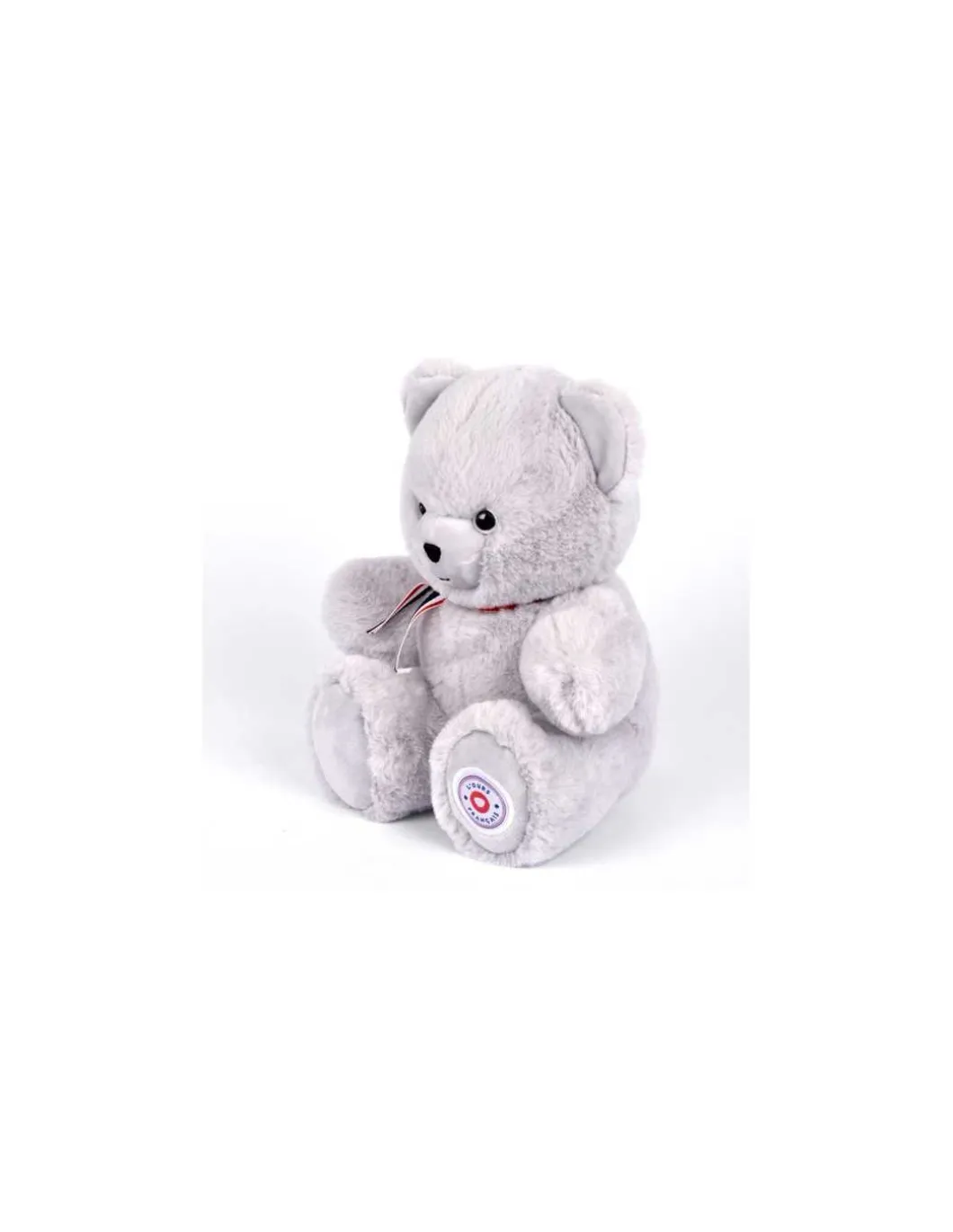 Peluche petit ours gris perle L'ours français 25 cm