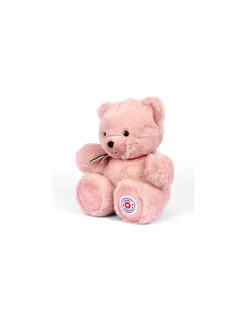 Peluche petit ours rose poudré L'ours français 25 cm